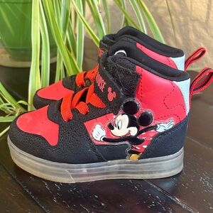 Disney Mickey Mouse Kids Sneakers - Red and Black